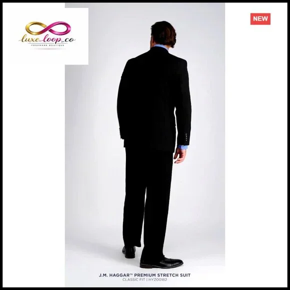 Premium Stretch Classic Fit Suit Jacket, Office Formal Wear